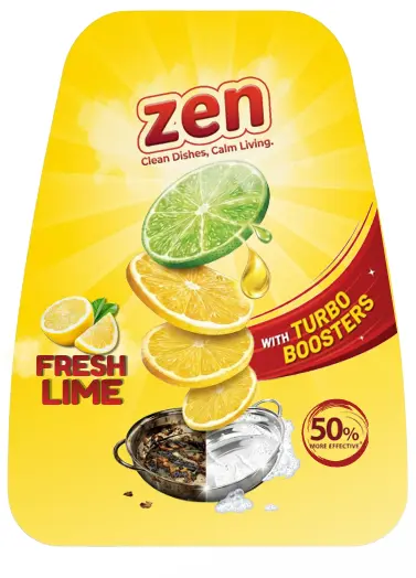 ZEN front label design with fresh lime artwork
